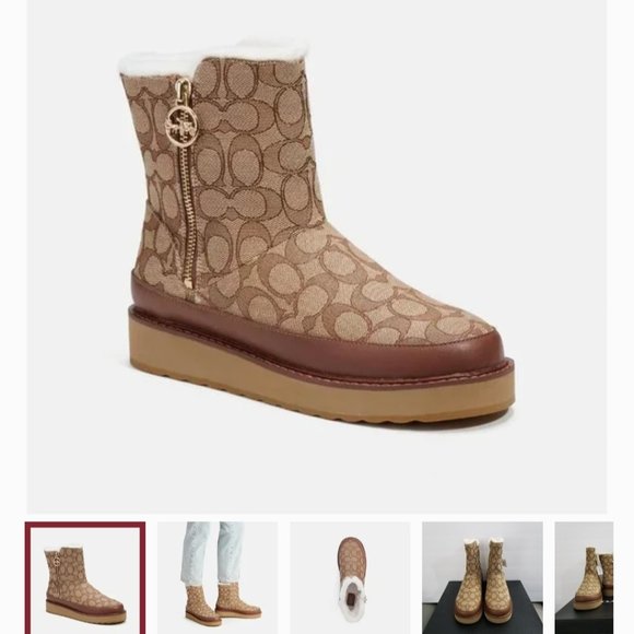 Coach ISA jacquard boots - Picture 1 of 4